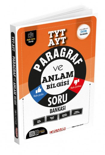 DİNAMO YAYINLARI 2022 TYT AYT PARAGRAF VE ANLAM BİLGİSİ SORU BANKASI