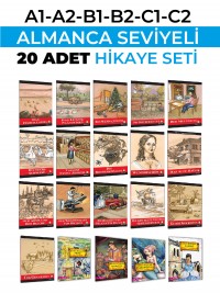 ALMANCA HİKAYE SETİ .20.Lİ. A1.A2.B1.B2.C1.C2.DİNLEMELİ ALMANCA SET